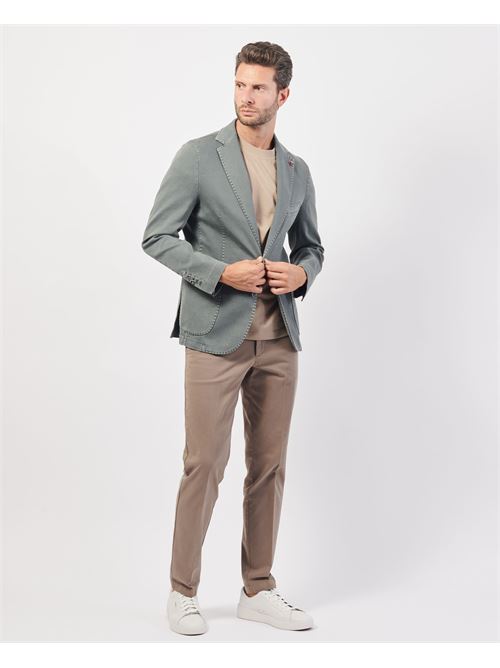 Veste Mulish coupe slim à simple boutonnage en coton MULISH | R7002-PERSEFONE OLDGRIGIO